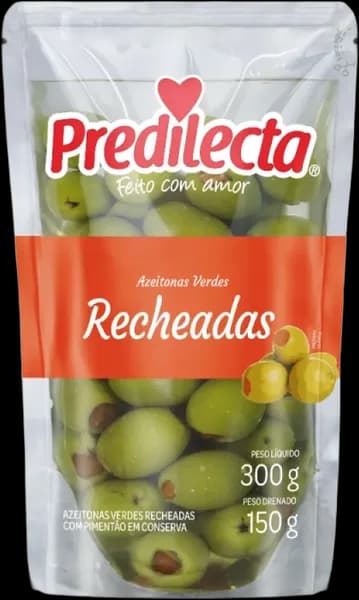 Azeitona Predilecta Verde Recheada Sachê 150g